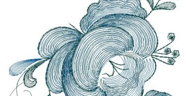 floral embroidery design