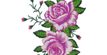 floral embroidery design