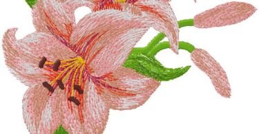 floral embrpodery design