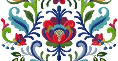 floral pattern Embroidery Design