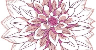 flower embroidery design