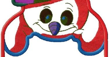 snowman embroidery design