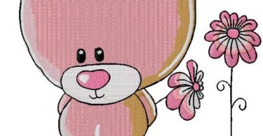 cute Bear embroidery design
