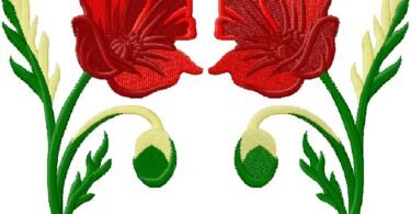 womderful Floral Embroidery Design