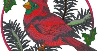 wonderful Bird embroidery design