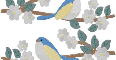 wonderful Birds Embroidery Design