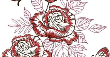 wonderful floral embroidery design