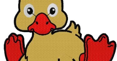 Baby Duck Embroidery Design