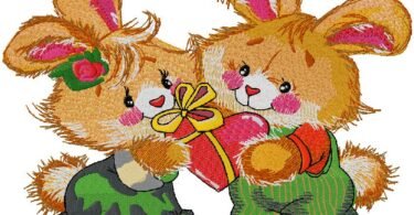 Bunny's best birthday embroidery