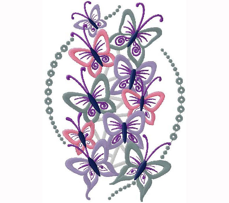 Butterfly embroidery design