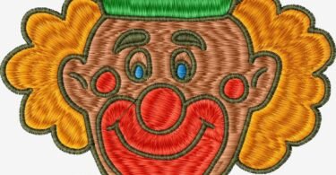 Clowen Embroidery Design