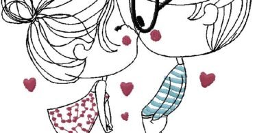 Couple Embroidery design