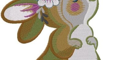 Easter Bunny Embroidery Design