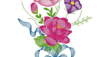 Fantastic flowers - Machine Embroidery Design