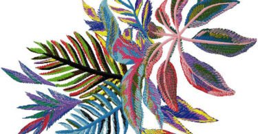 Leaves machine Embroidery design