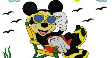 Mickey embroidery design