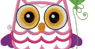 Owl embroidery design