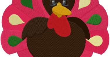 TURKEY  Machine embroidery design