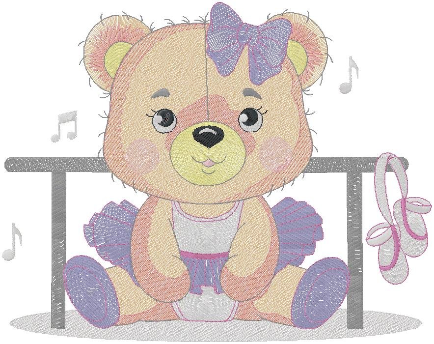 Teddy bear - Machine Embroidery Design