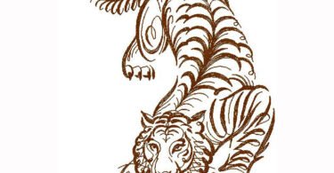 Tiger machine Embroidery Design