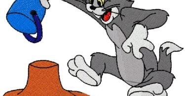 Tom embroidery design