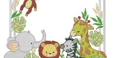 animals embroidery design