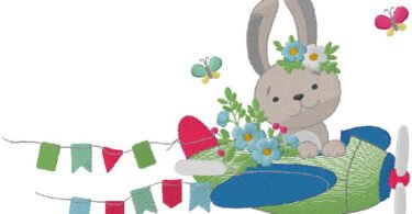 cute Bunny embroidery design