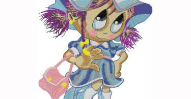 cute Girl embroidery design