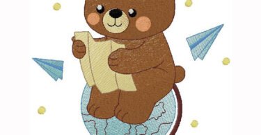 cute Teddy Bear embroidery design