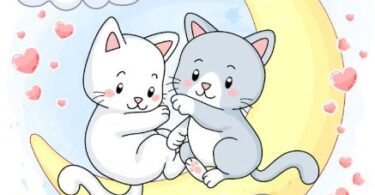 cute cats embroidery design