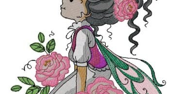 fantastic Fairy embroidery design