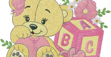 fantastic Teddy embroidery design