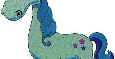 fantastic unicorn embroidery design