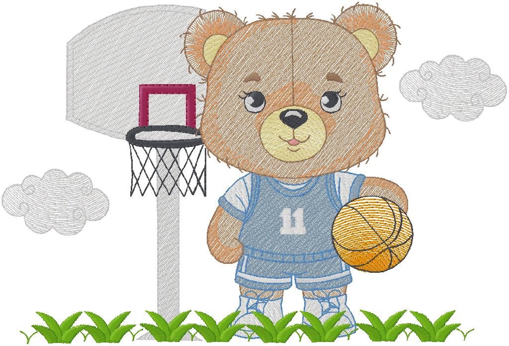 wonderful Bear Embroidery Design