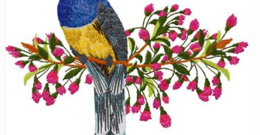 wonderful Bird Embroidery Design