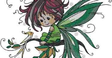 wonderful Fairy embroidery design