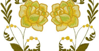 wonderful floral embroidery design