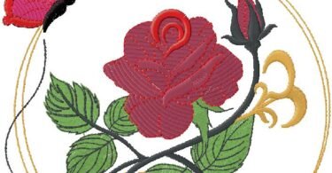 wonderful floral embroidery design