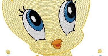 Baby Tweety machine embroidery design for free download