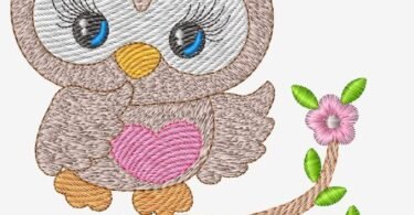 Bird embroidery design for free download