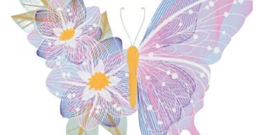 Butterfly embroidery design for free download