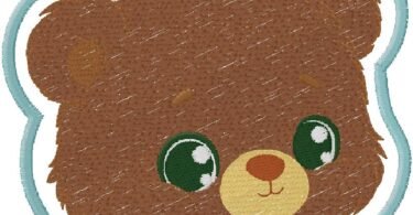 Cute Bear embroidery design