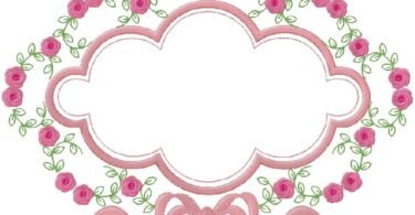 Floral embroidery design