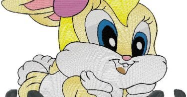 Lola Bunny embroidery design