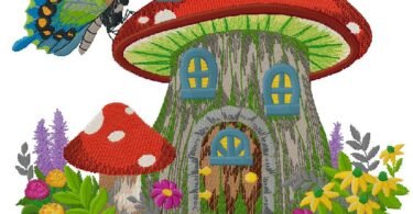Mushroom House design for free download