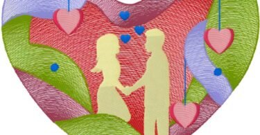 Romantic Heart - Machine Embroidery Design