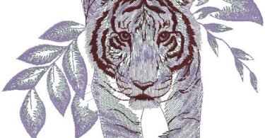Tiger embroidery designs 