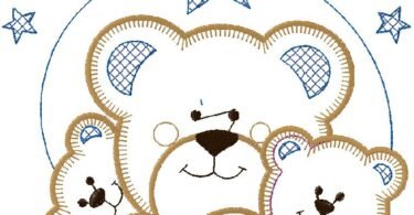 cute Bears embroidery designs
