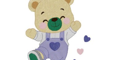 cute Teddy Bear embroidery design