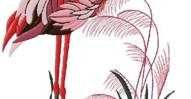 falamingo machine embroidery design